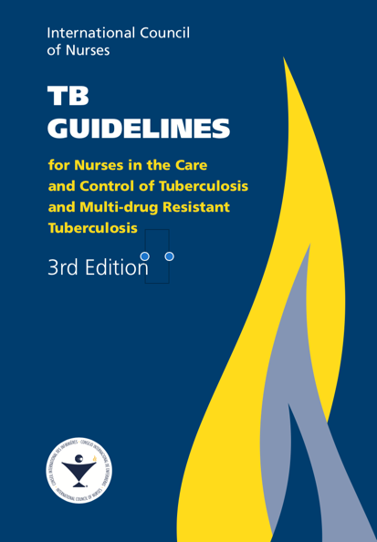 Cover of TB GUIDELINES for Nurses in the Care and Control of Tuberculosis and Multi-drug Resistant Tuberculosis 3rd Edition