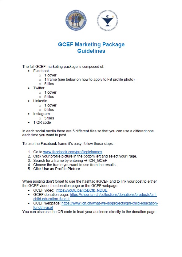GCEF Marketing Digital Package
