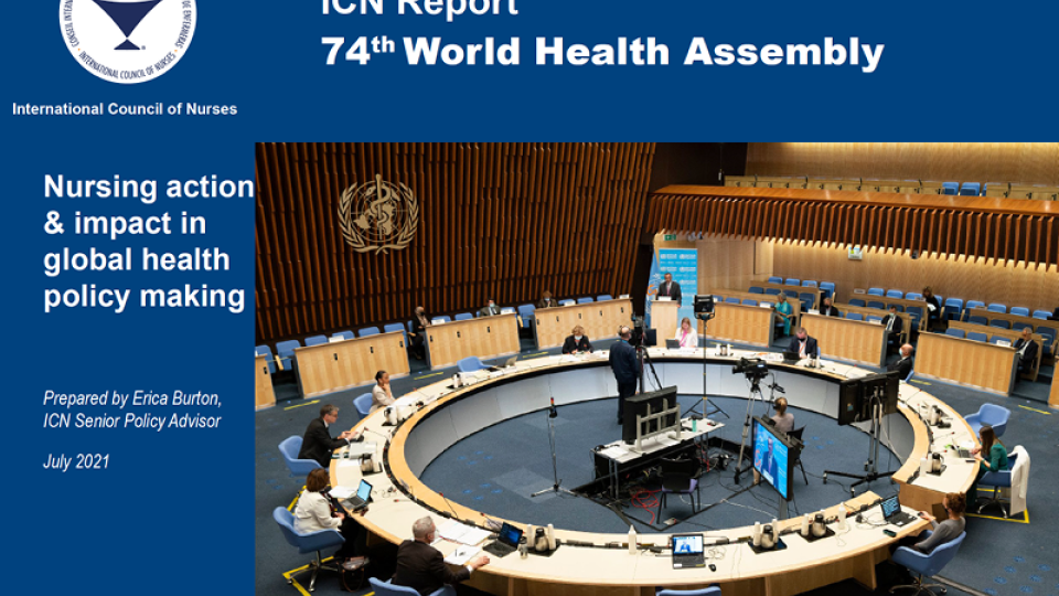 74th WHA report Cover